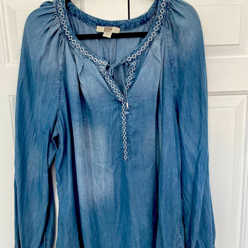 Vintage America pheasant blouse